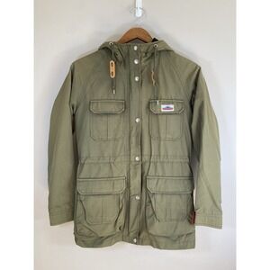 Penfield Kasson 60/40 Mountain Parka Jacket Women XS Green Flannel Lined Hooded‎